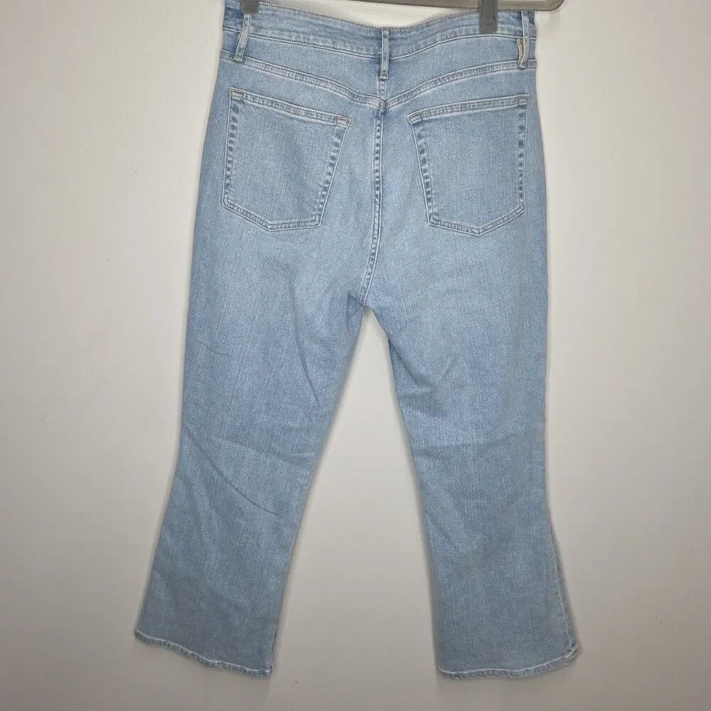 Frame Women Sz 30 high-rise waist kick-flare ankle OPLCMB456 Blue Springs EUC